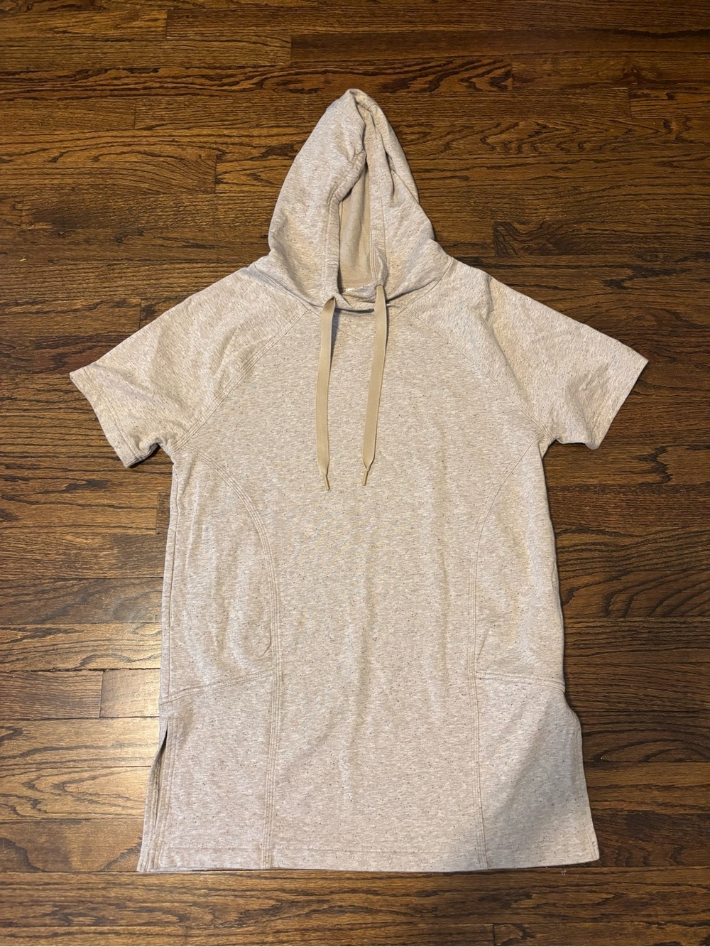 Athleta Short Sleeve Tan Dress Small Coastal Casual